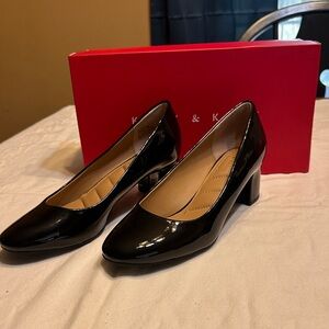 Kelly & Katie Black Patent Heels